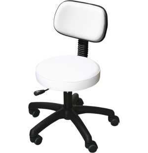 Taboret do pedicure z oparciem 
