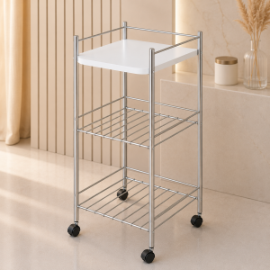 Opal Table - 1 shelf / 2 "grill" shelves
