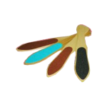 Tarka do stóp bordowa - drewniana