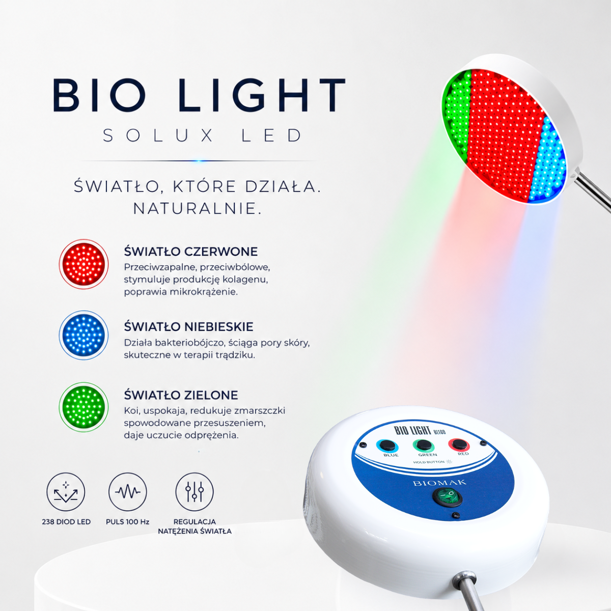 Lampa światło czerwone